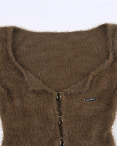 Pollinated Autumn Fuzzy Cardigan